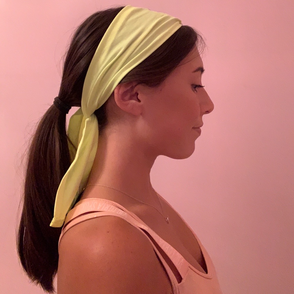 Yellow Under Armour Headband